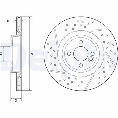 Brake Disc DELPHI BG4789C