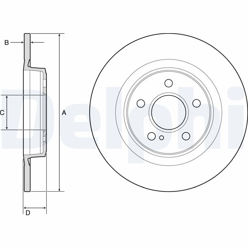DELPHI BG4790C Brake Disc
