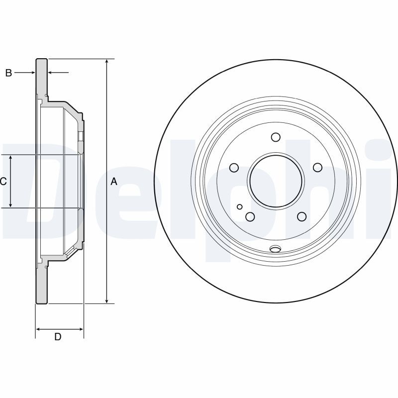 DELPHI BG4791C Brake Disc