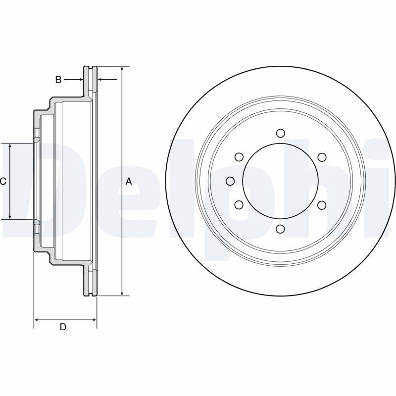 DELPHI BG4792 Brake Disc
