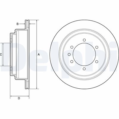 Brake Disc DELPHI BG4792