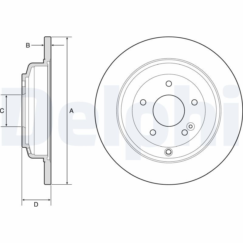 DELPHI BG4793C Brake Disc