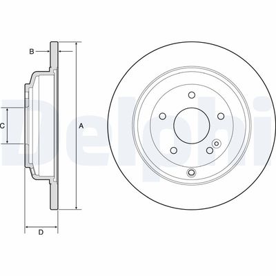 Brake Disc DELPHI BG4793C