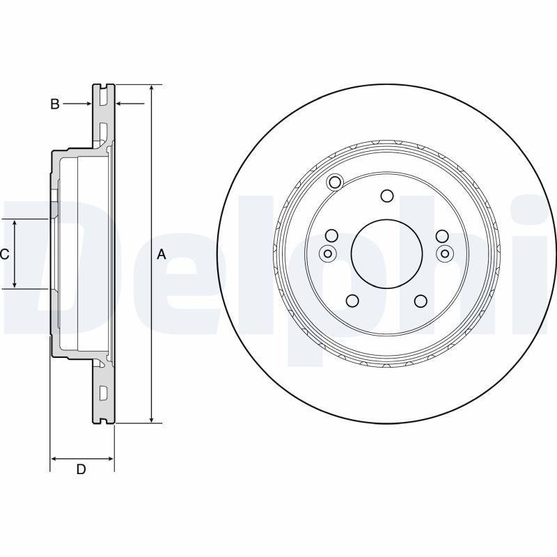DELPHI BG4794C Brake Disc
