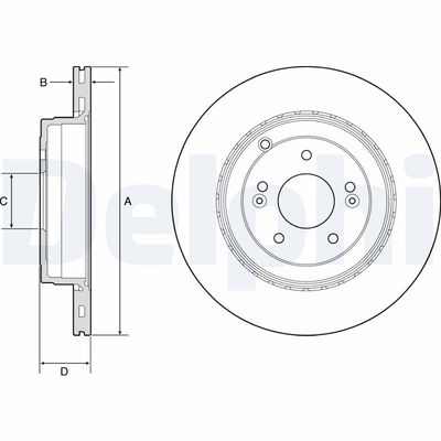 Brake Disc DELPHI BG4794C