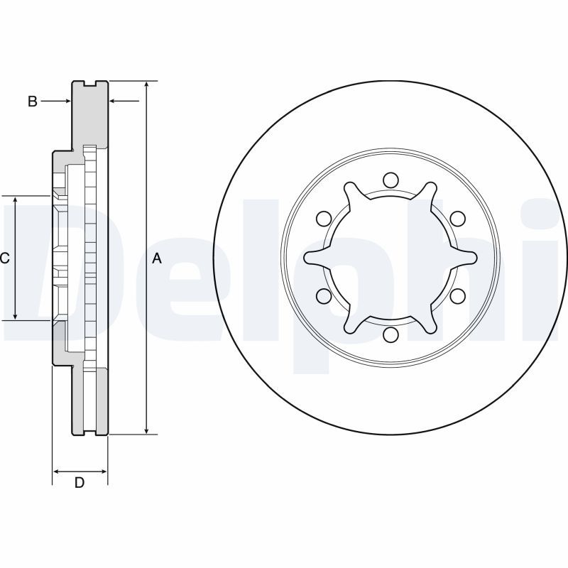 DELPHI BG4795C Brake Disc