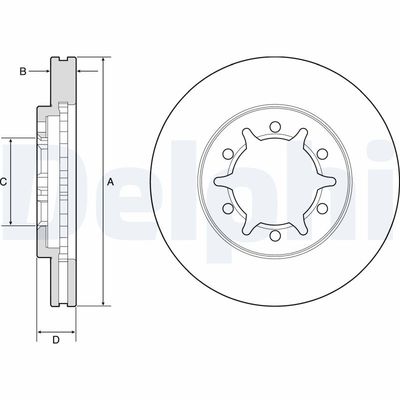 Brake Disc DELPHI BG4795C