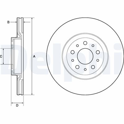 Brake Disc DELPHI BG4797C