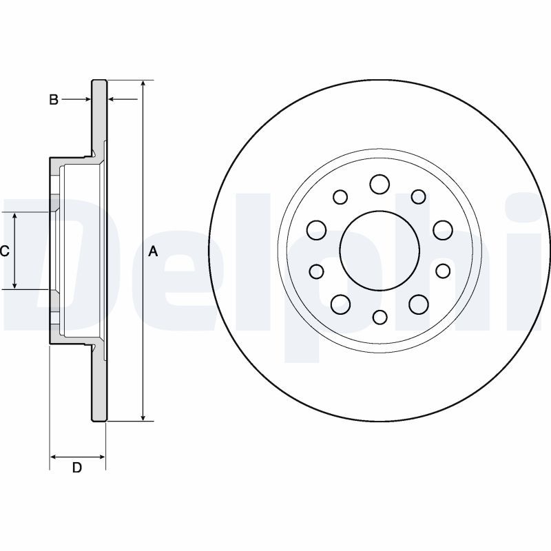 DELPHI BG4798C Brake Disc