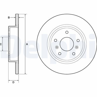 Brake Disc DELPHI BG4807C