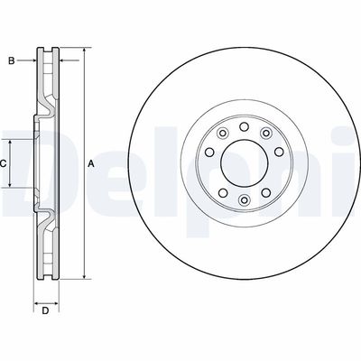 Brake Disc DELPHI BG4814C