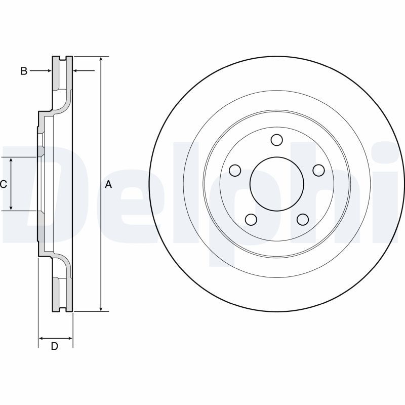 DELPHI BG4832C Brake Disc