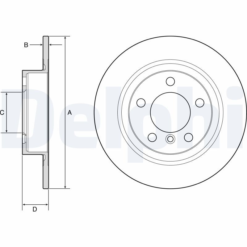 DELPHI BG4916C Brake Disc