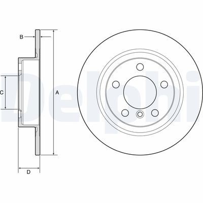 Brake Disc DELPHI BG4916C