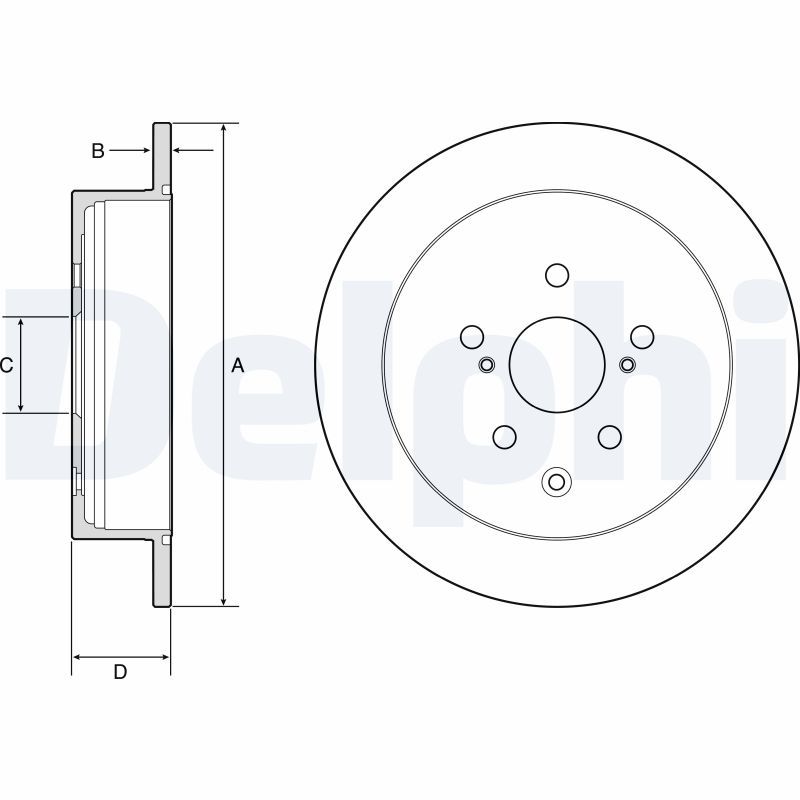 DELPHI BG4919C Brake Disc