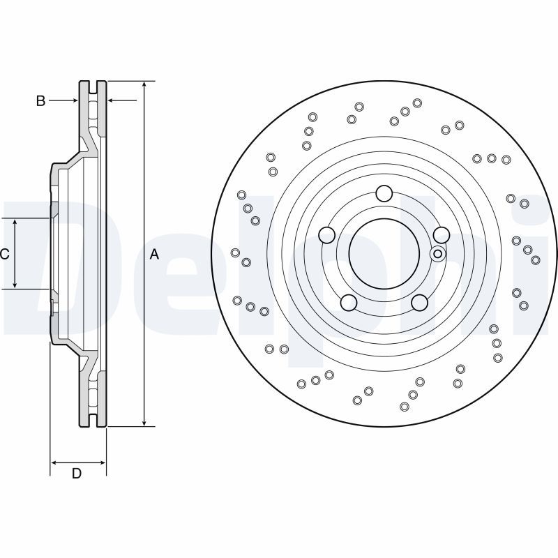 DELPHI BG4920C Brake Disc