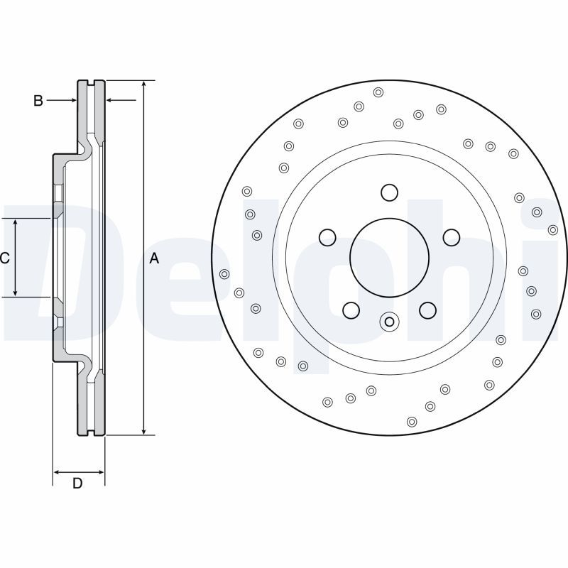 DELPHI BG4923C Brake Disc