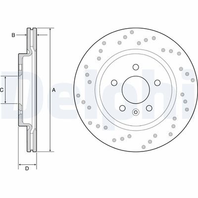 Brake Disc DELPHI BG4923C