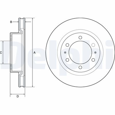 Brake Disc DELPHI BG4925C