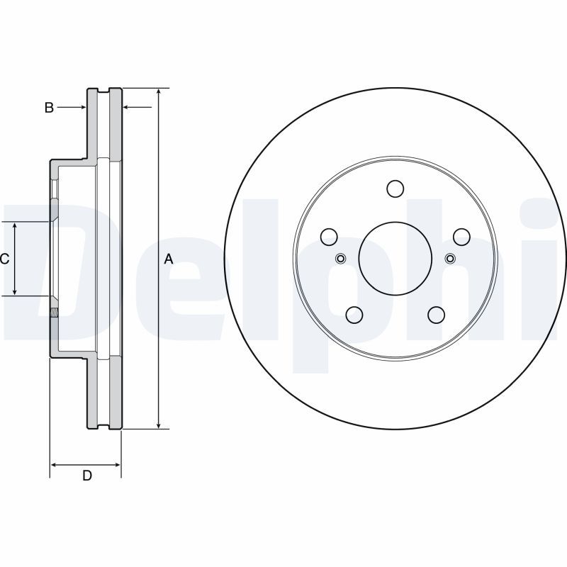 DELPHI BG4926C Brake Disc