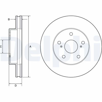 Brake Disc DELPHI BG4926C