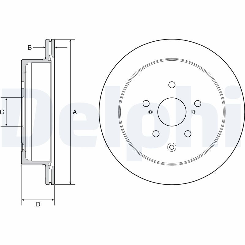 DELPHI BG4929C Brake Disc