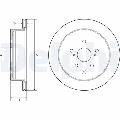 Brake Disc DELPHI BG4929C