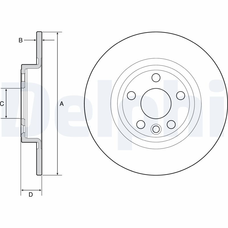 DELPHI BG4930C Brake Disc