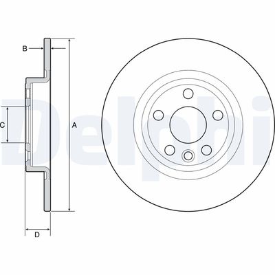 Brake Disc DELPHI BG4930C