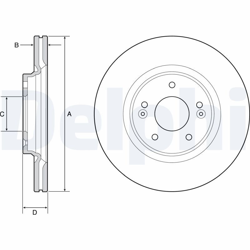DELPHI BG4931C Brake Disc
