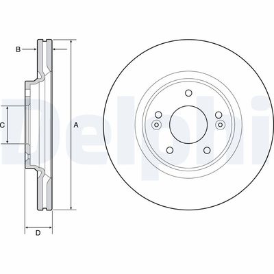 Brake Disc DELPHI BG4931C