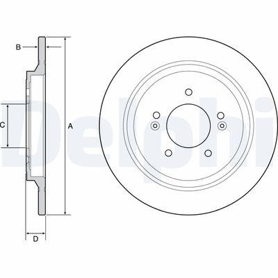 Brake Disc DELPHI BG4932C