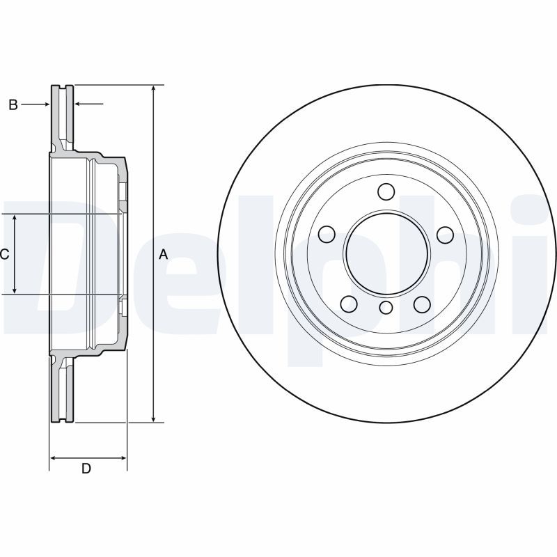 DELPHI BG4937C Brake Disc