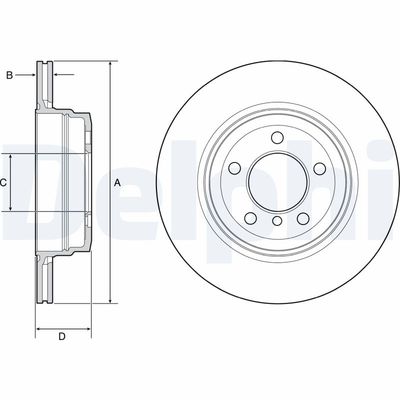 Brake Disc DELPHI BG4937C