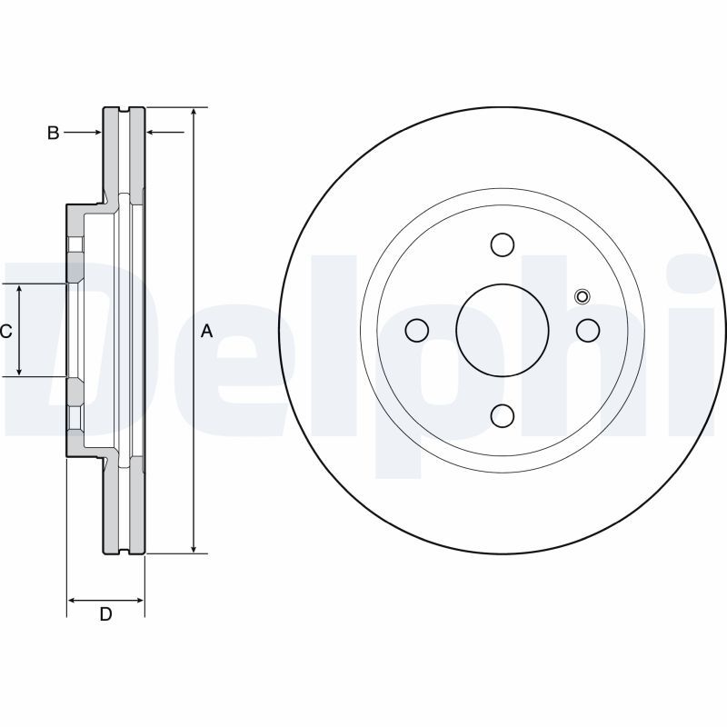 DELPHI BG4942C Brake Disc