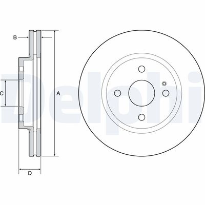 Brake Disc DELPHI BG4942C