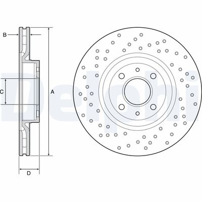 Brake Disc DELPHI BG4943C