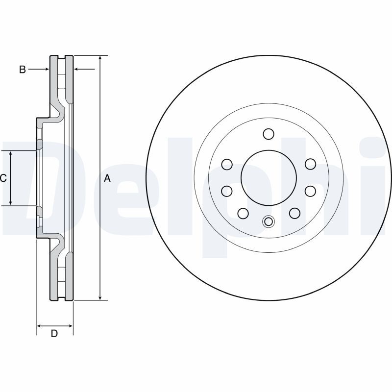 DELPHI BG4944C Brake Disc