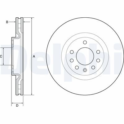Brake Disc DELPHI BG4944C