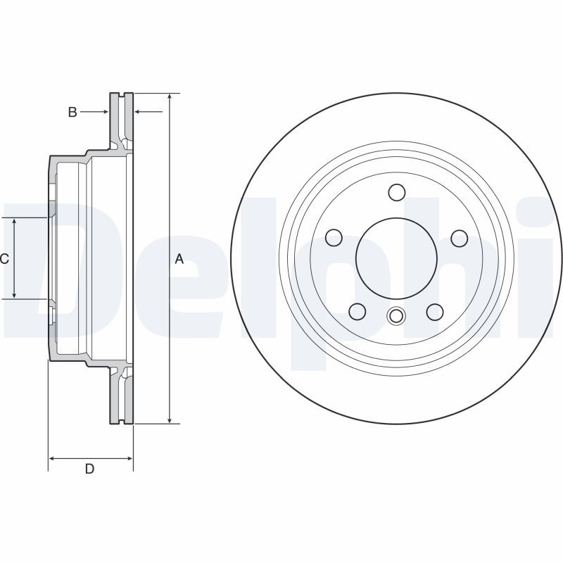 DELPHI BG4946C Brake Disc