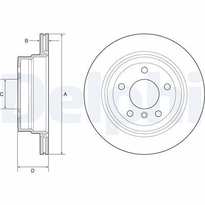 Brake Disc DELPHI BG4946C