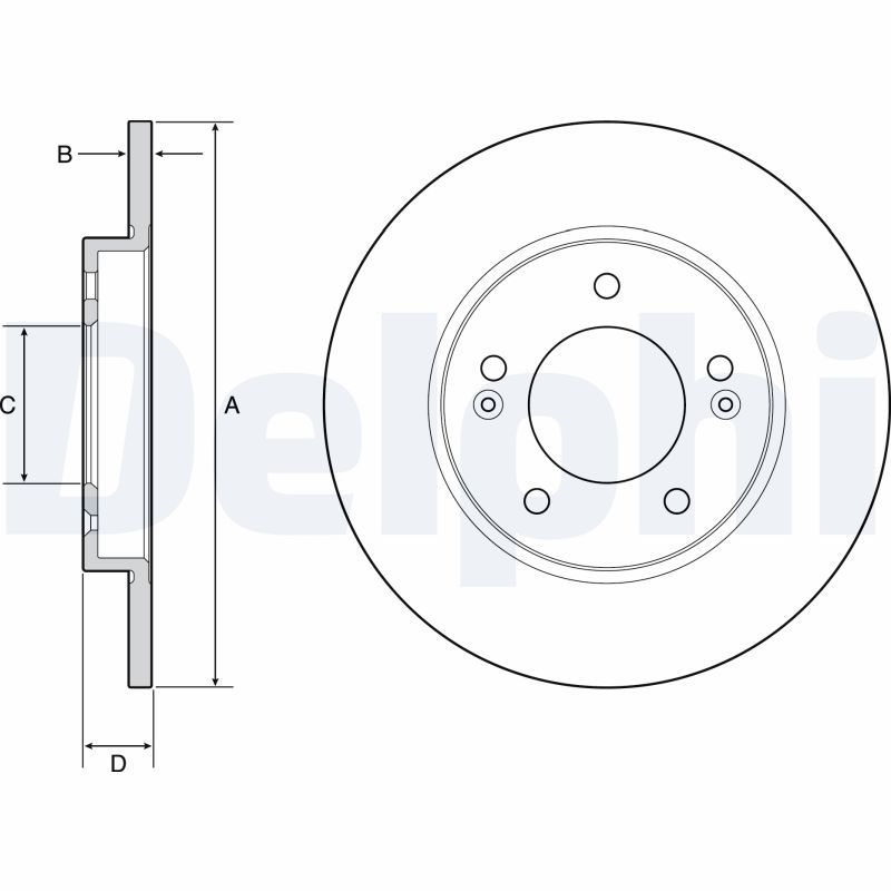 DELPHI BG4949C Brake Disc