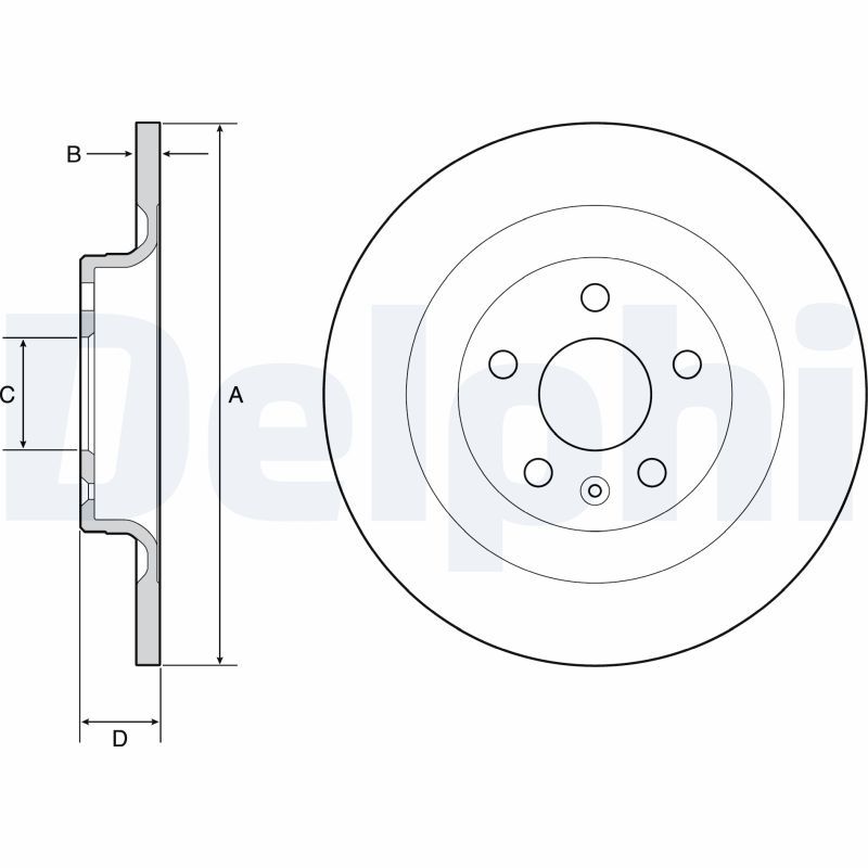 DELPHI BG4950C Brake Disc