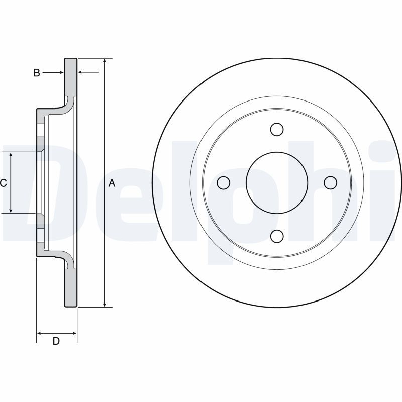 DELPHI BG4954C Brake Disc