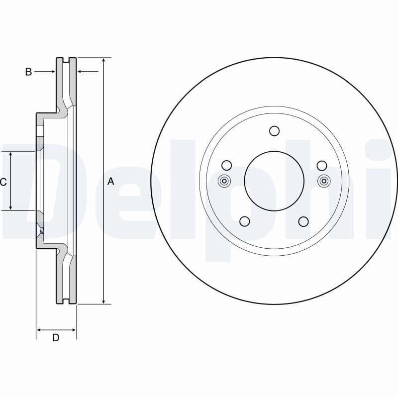 DELPHI BG4955C Brake Disc