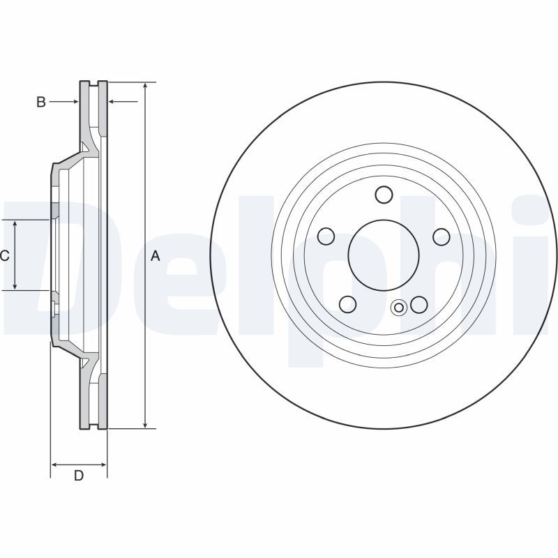 DELPHI BG4957C Brake Disc