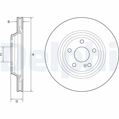 Brake Disc DELPHI BG4957C
