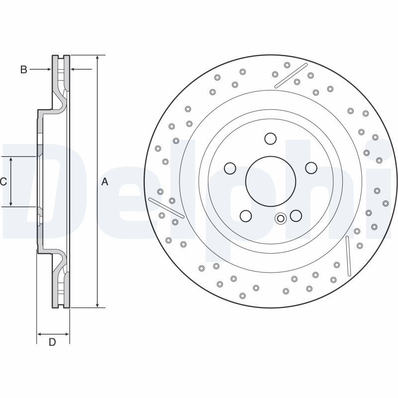 DELPHI BG4958C Brake Disc