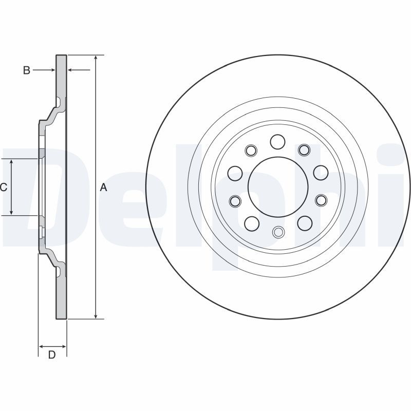 DELPHI BG4961C Brake Disc