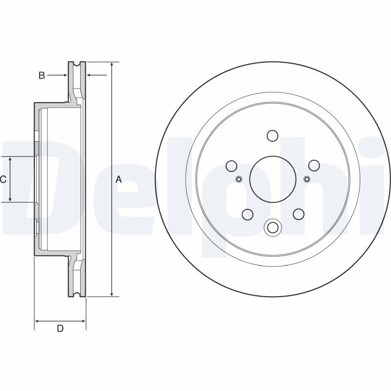 DELPHI BG4962C Brake Disc
